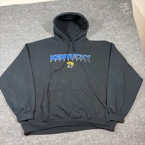 Vintage Kentucky Wildcats Hoodie Men's XXL Basketball Black Y2K 2000s
